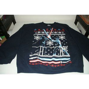 Black Star Wars Unisex ugly sweater style sweatshirt size XL